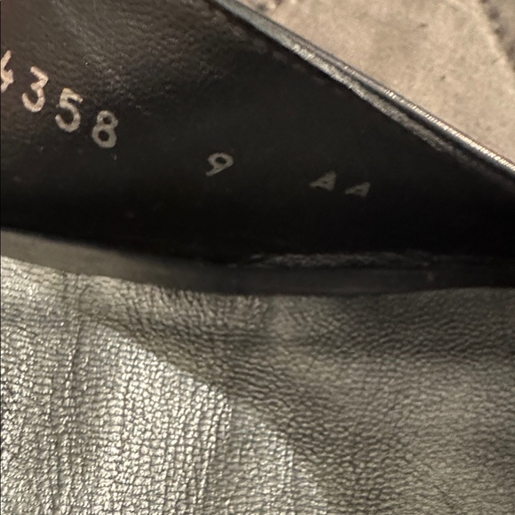 Stuart Weitzman Navy Blue Peep-Toe Wedges - Picture 4 of 5